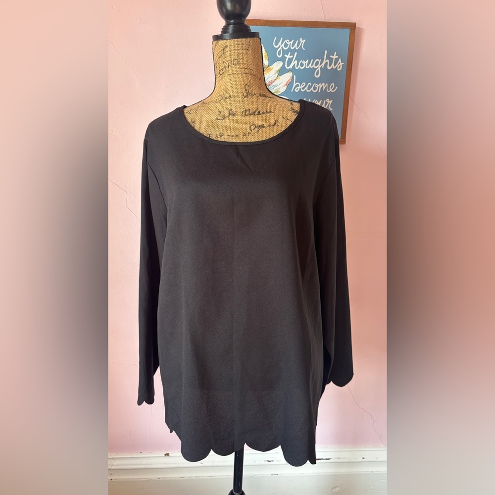 SHEIN Classic Black Blouse